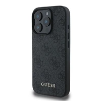 Guess 4G Classic dėklas telefonui iPhone 16 Pro Max - juodas
