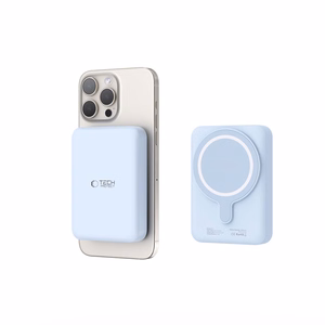 Tech-Protect LifeMag PB11 išorinė baterija su MagSafe 10000mAh 15W USB-C jungtimi - mėlyna + USB-C kabelis