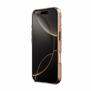 Crong Clear MAG Pro MagSafe dėklas, skirtas iPhone 16 Pro, dykumų smėlio spalvos