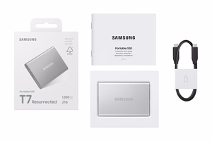 Išorinis SSD diskas Samsung 2TB skaitymas 1050 MB/s rašymas 1000 MB/s