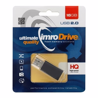 IMRO USB atmintinė juoda 16GB USB2.0