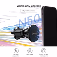 FORCELL F-GRIP MagElite magnetinis automobilio laikiklis oro angai juodas