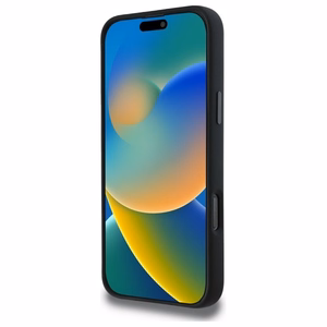 BMW Silikoninis Vidurinė Juosta Magnetinis dėklas iPhone 16 Pro Max - juodas