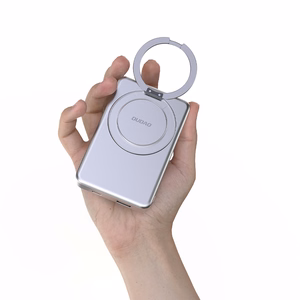 Dudao K28S 20W PD 5000mAh Išorinė baterija su Magnetine funkcija ir stovu - sidabrinė