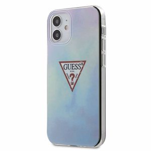 Guess GUHCP12SPCUMCGC02 iPhone 12 mini 5.4" mėlynas/mėlynas kietas dėklas Tie & Dye kolekcija