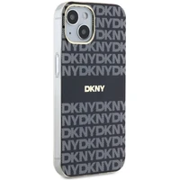 DKNY IML mono ir juostų magnetinis dėklas telefonui iPhone 15/14/13 - juodas