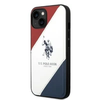 Dėklas telefonui (m) US Polo USHCP14SPSO3 iPhone 14 6.1" - balta balta trijų spalvų įspaudas