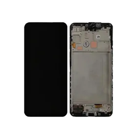 Ekranas Samsung A166 A16 5G su lietimui jautriu stikliuku ir rėmeliu originalus Black (service pack)