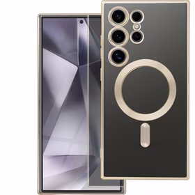 ELECTRO MAG COVER dėklas telefonui (m) su MagSafe SAMSUNG S25 Edge - auksinis (m)