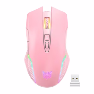 Belaidė žaidimų pelė ONIKUMA CW905 2.4G rožinė