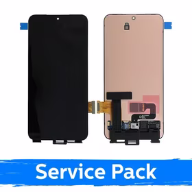 Ekranas skirtas Samsung S911 S23 juodas (Service Pack) (NF version)