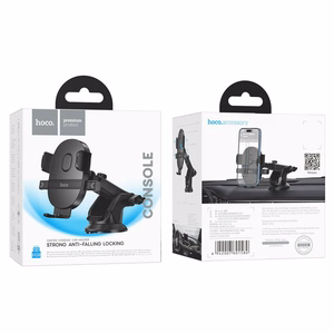 Automobilinis telefono laikiklis Hoco H19 (dashboard/windshield) juodas