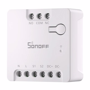 SONOFF MINI-D išmanusis WiFi Matter jungiklis (AC/DC 12-48V, sausas kontaktas)