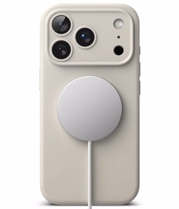 Ringke MagSafe silikoninis dėklas, skirtas iPhone 18 Pro Max – smėlio spalvos