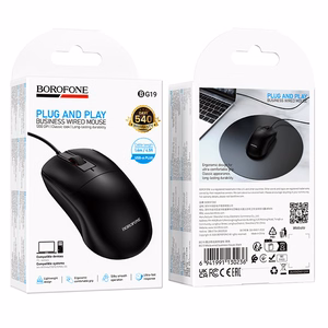 Borofone BG19 Moda laidinė kompiuterio pelė, juoda