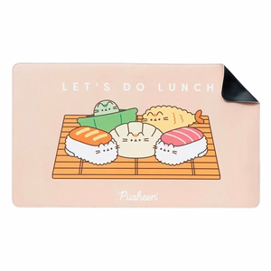 Pusheen Sushi Roll XXL PU odos žaidimų ir stalo kilimėlis, 60 × 35 cm