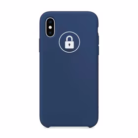 Dėklas "Silicone Case" skirtas iPhone X / Blue Cobalt / su įpakavimu
