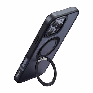 McDodo PC-4932 MagSafe dėklas iPhone 16 Pro su stovu (juodas)