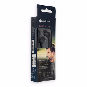 Wired earphones with microphone MOTOROLA Earbuds 3-S black