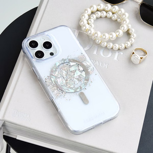 Case-Mate Karat MagSafe dėklas su perlamutro intarpais, skirtas iPhone 16 Pro, „A Touch of Pearl“