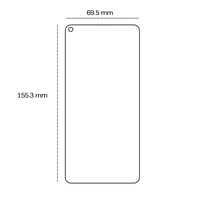 Grūdintas stiklas 2,5D Oppo A52