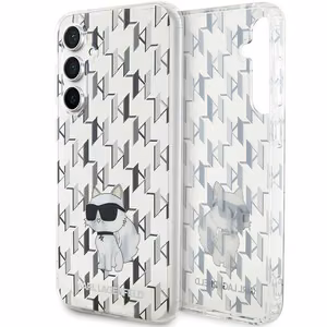 Karl Lagerfeld KLHCS23FEHNCMKLT S23 FE S711 skaidrus kietas dėklas monograma Choupette