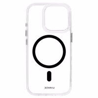 Liavec Blizgus Magnetinis Skaidrus dėklas telefonui Iphone 15 Pro juoda