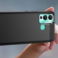 Karbono dėklas telefonui Infinix Hot 12 Play NFC / Hot 12 Play (m) - juodas