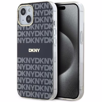 DKNY IML Mono ir juostelės Magnetinis dėklas iPhone 15 / 14 / 13 - juoda