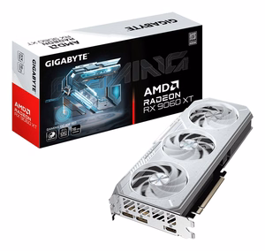GIGABYTE GAMING Radeon RX 9060 XT OC ICE 16G Vaizdo plokštė - 16GB GDDR6, 256bit, PCI-E 5.0, 3320 MHz Core Clock, 2 x DisplayPort, 1 x HDMI, GV-R906XGAMINGOCICE-16GD