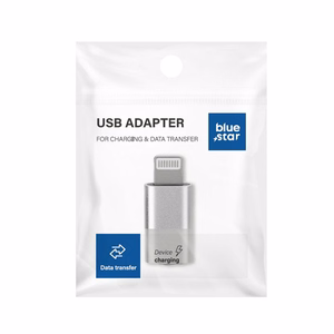 Adapteris Type C to Lightning Blue Star - baltas