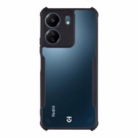 Tactical Quantum Stealth Dėklas skirta Xiaomi Redmi 13C/Poco C65 Skaidrus/Juodas