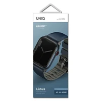 Uniq Linus dirželis Apple Watch 1/2/3/4/5/6/7/8/SE/SE2/Ultra 42/44/45/49mm - mėlynas