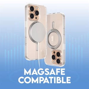 CARE by PanzerGlass Funkcinis dėklas telefonui su stovu iPhone 16 Pro 6.3" sidabrinis/sidabrinis Magnetinis 1326