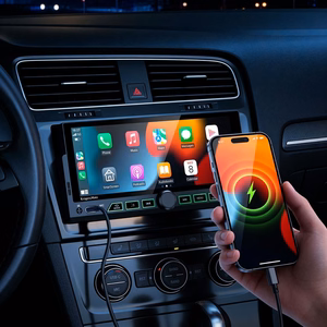 Kruger&Matz KM2017 1DIN CarPlay/AndroidAuto automobilio radijas