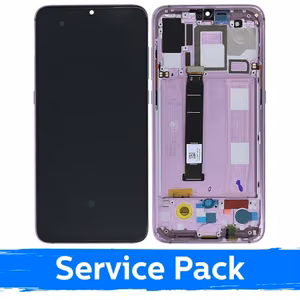 Ekranas skirtas Xiaomi Mi 9 su rėmeliu / Levander Violet / (Service Pack)