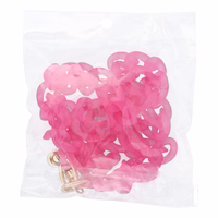 PANAMA LONG telefono dirželis, pakabukas / virvelės ilgis 80 cm (40 cm kilpoje) / ant kaklo – rožinis