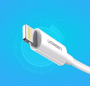 Ugreen US155 20728 USB-A / Lightning MFi 2.4A кабель 1m - белый