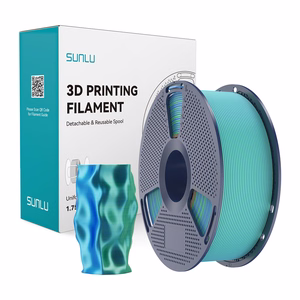 Sunlu PLA+ Silk dviejų spalvų filamentas (mėlynas-žalias)