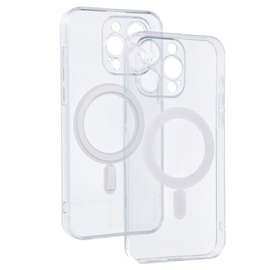 TEL PROTECT MagSilicone dėklas telefonui Iphone 15 Pro Max, permatomas