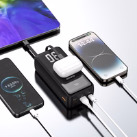 Dudao K15Max 30000mAh PD 22.5W Powerbank with USB-C and Lightning Cables - baltas