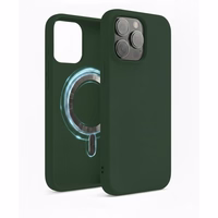 Dėklas "TM MagSafe Silicone" iPhone 13 Pro / Žalias /