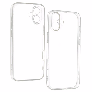 Itin plonas 1mm dėklas telefonui Iphone 16 Plus skaidrus