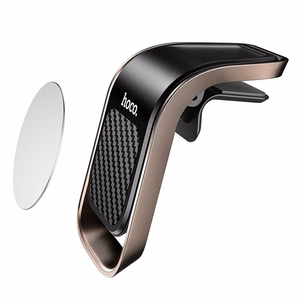 Automobilinis telefono laikiklis Hoco CA74 tvirtinamas į ventiliacijos groteles, magnetinis, juodas-pilkas