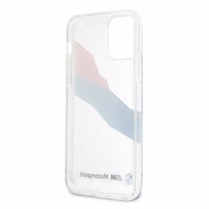 BMW Motorsport trispalvis dėklas iPhone 12 Pro Max - permatomas