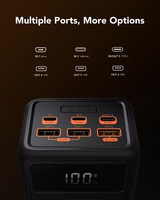 VEGER Išorinė baterija 50000 mAh PD QC3.0 5A 22,5W Tank Lite (W5001) juoda