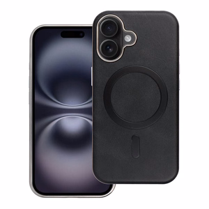 GENTLEMAN MAG COVER Dėklas telefonui, suderinamas su MagSafe, skirtas IPHONE 16 PRO MAX juodas