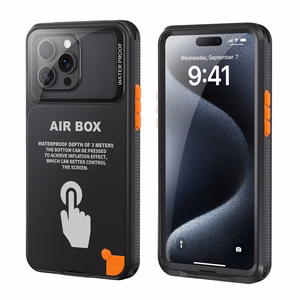 Atsparus vandeniui dėklas SHELLBOX AIRBOX 6.7 universalus juodas