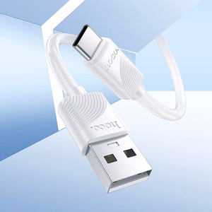 Kabelis USB-A į USB-C Hoco 3A 1 m X114 baltas