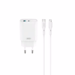XO wall įkroviklis CE30 PD 30W 1x USB-C 1x USB baltas